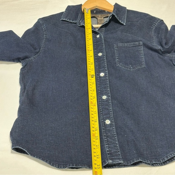 Joe's Jeans Classic Blue Button Down Shirt Sz 10P - Picture 8 of 10